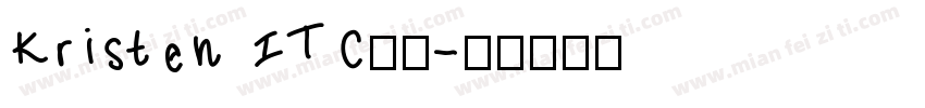 Kristen ITC加粗字体转换